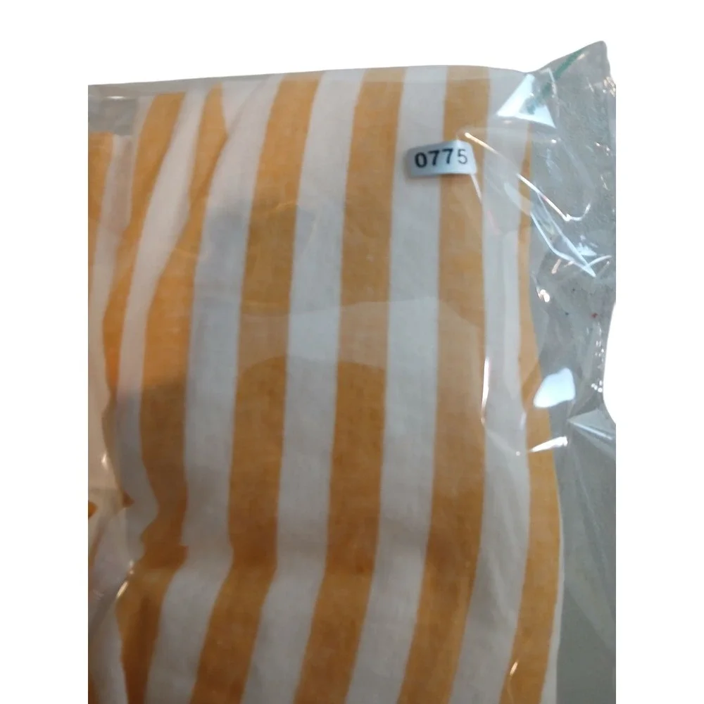 CAD Babydoll Yellow White Stripe Tie Front Cutout Sundress Small Bow Kawaii